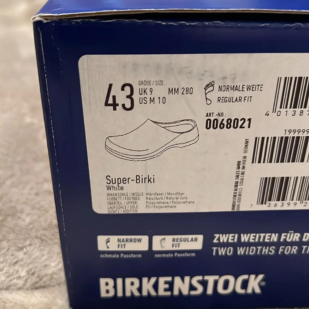 New mens size 43/10 BIRKENSTOCK Super-Birki - Picture 5 of 5